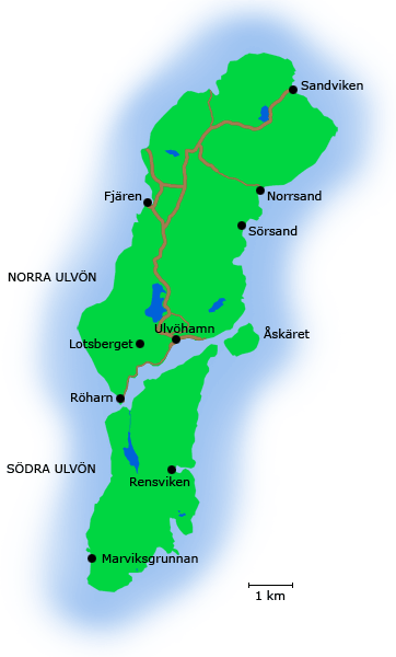 Karta - Ulvön - pärlan i Höga kusten